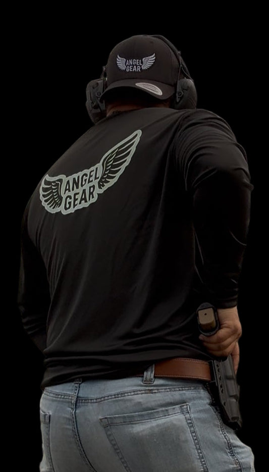 XL Black Angel Gear Long Sleeve Shirt -FREE SHIPPING!
