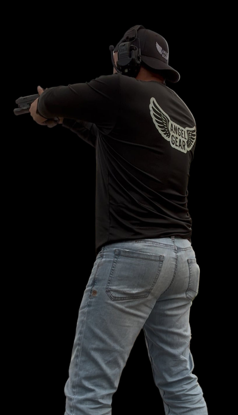 XL Black Angel Gear Long Sleeve Shirt -FREE SHIPPING!