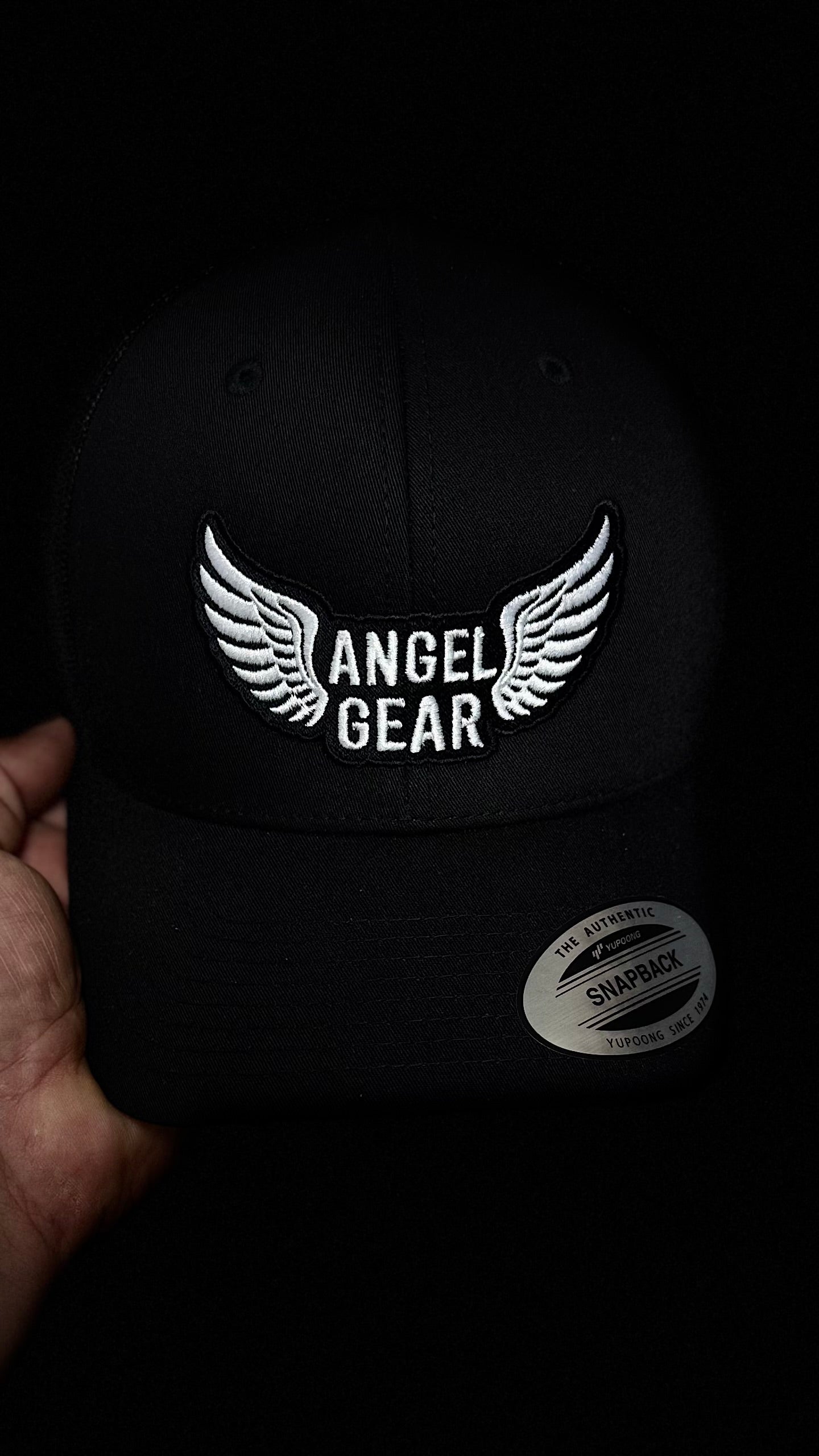 ANGEL GEAR Black on Black Hat