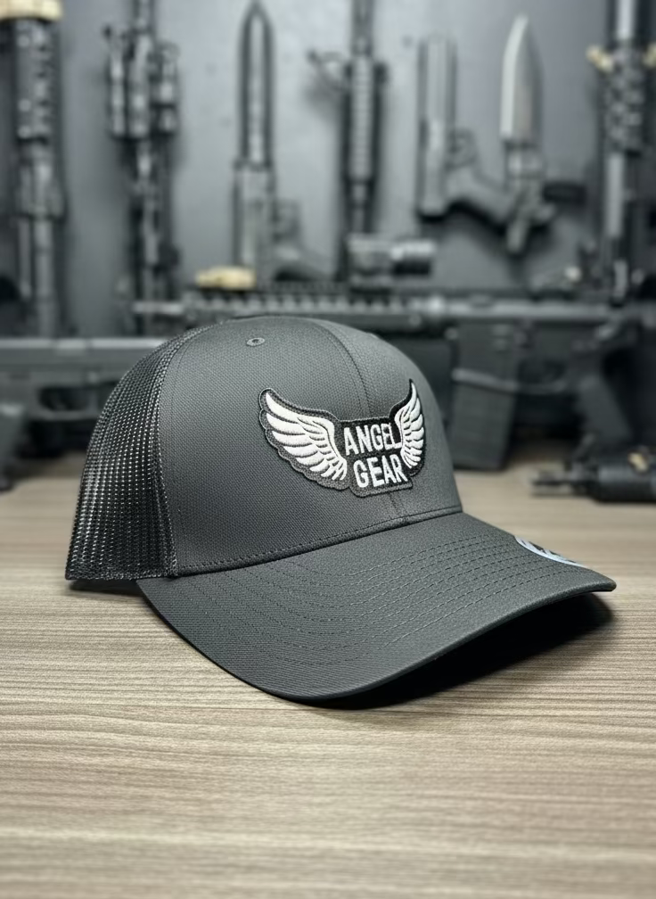 ANGEL GEAR Black on Black Hat -FREE SHIPPING!